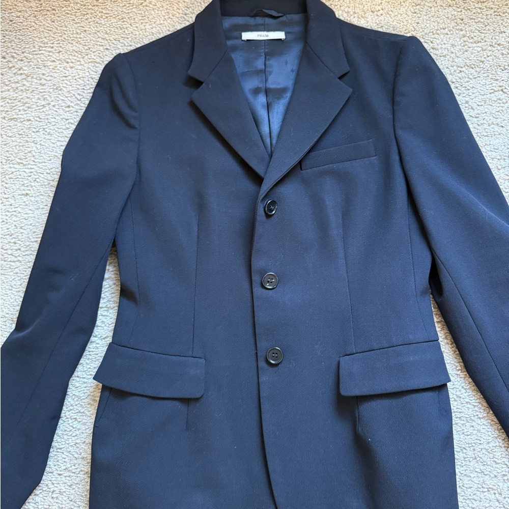 Prada Navy Blue Blazer